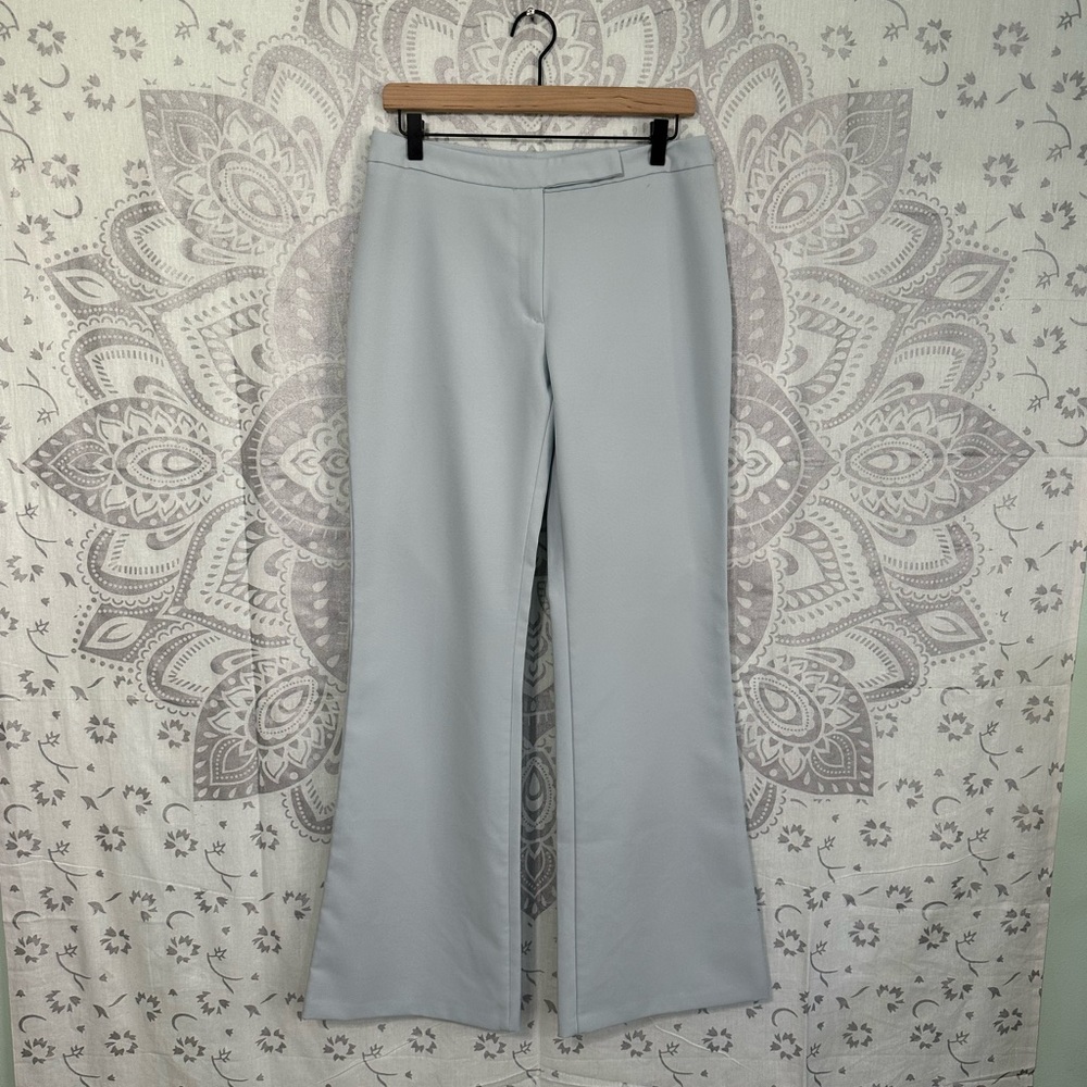 Euc $104 United Colors of Benetton Dress Work Pants Wide Flare Y2K Blue 44 / 29